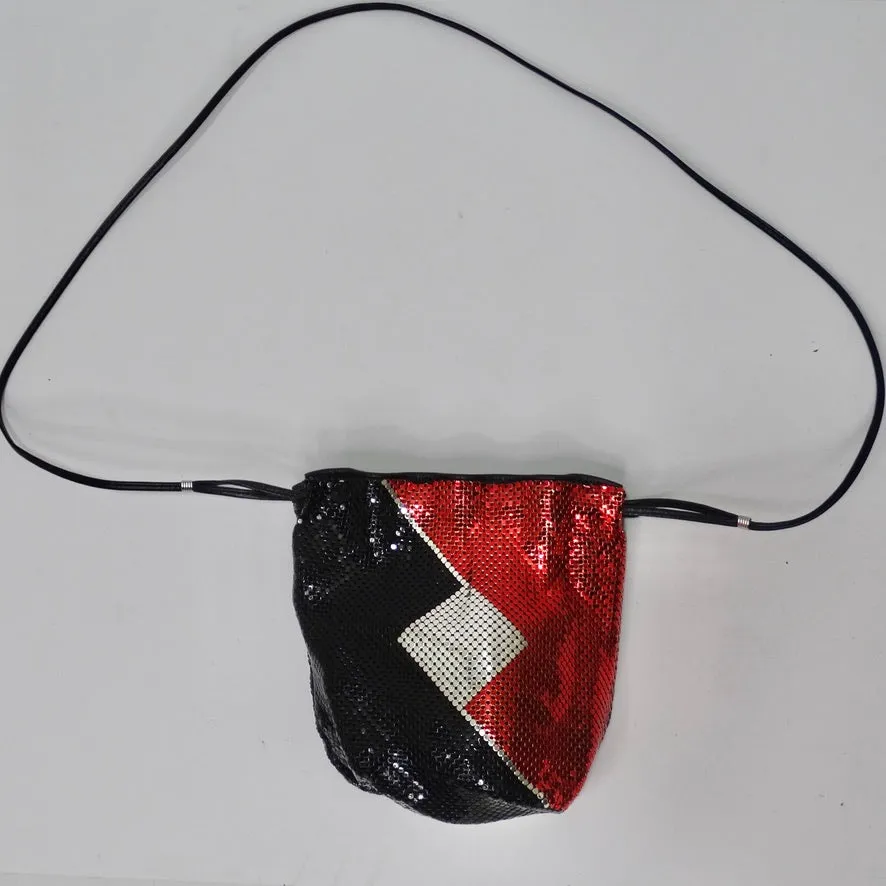 Vintage Whiting and Davis Chainmail Crossbody Handbag