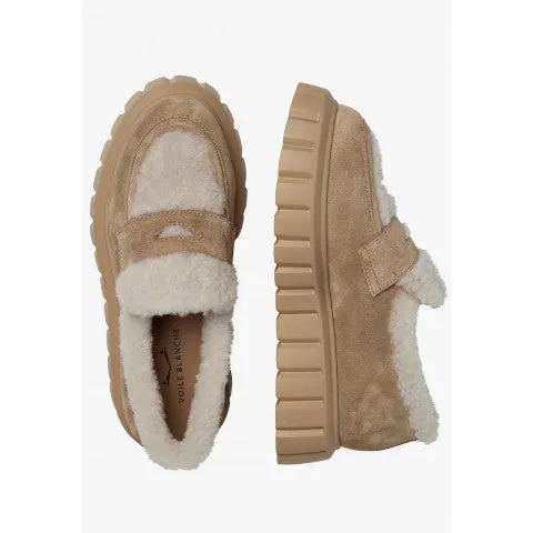 Voile Blanch Grenelle Mok Fur Loafer