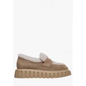 Voile Blanch Grenelle Mok Fur Loafer