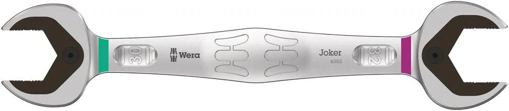 Wera 05020264001 6002 Joker Double Open end wrenches, 30 x 32 x 305 mm