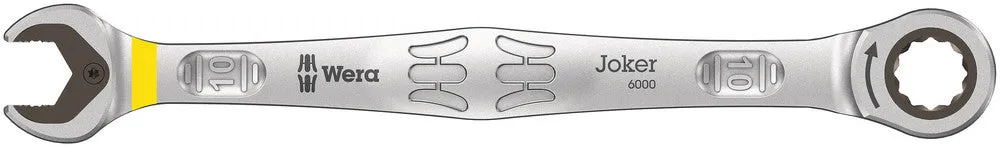 Wera 05073270001 6000 Joker Ratcheting combination wrenches, 10 x 159 mm