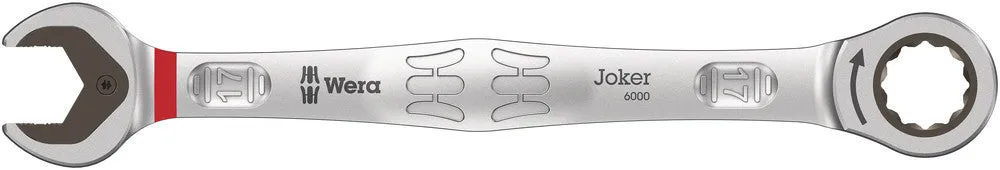 Wera 05073277001 6000 Joker Ratcheting combination wrenches, 17 x 224 mm