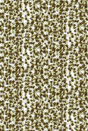 wild honey bee allover wallpaper