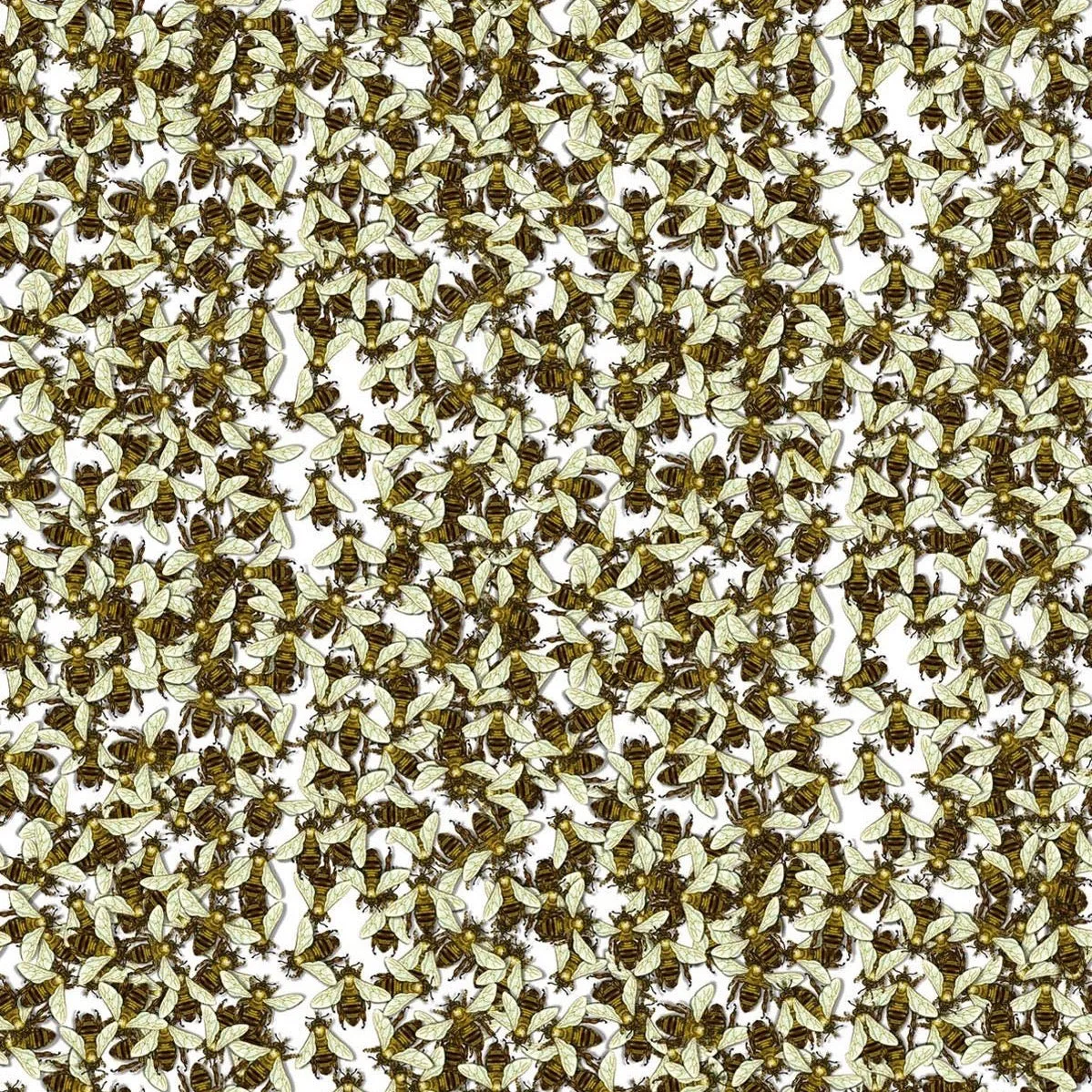 wild honey bee allover wallpaper