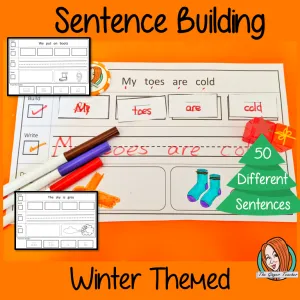 Winter Simple Sentence Building