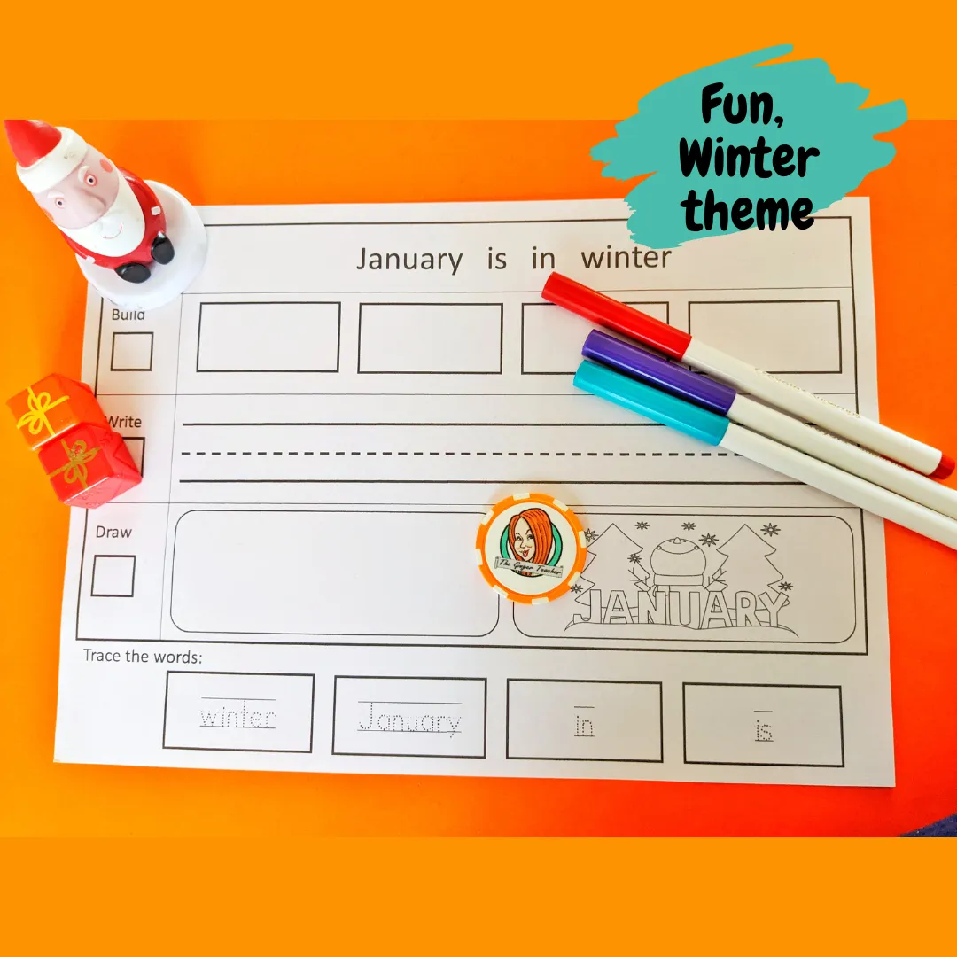 Winter Simple Sentence Building