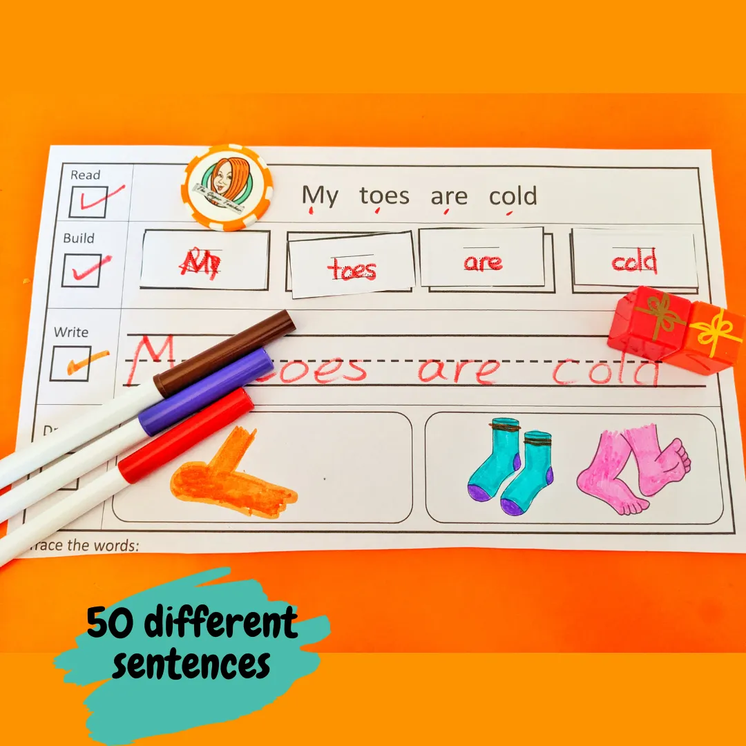 Winter Simple Sentence Building