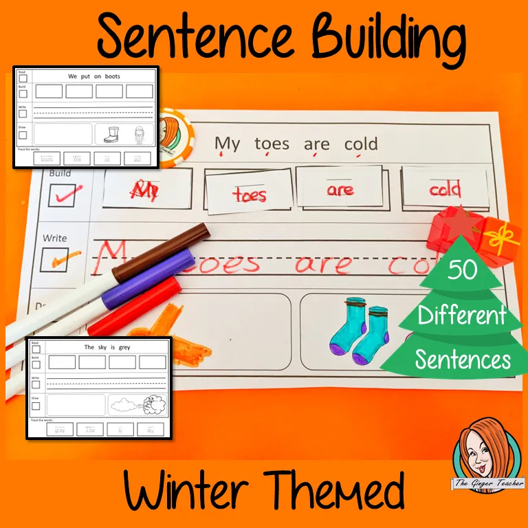 Winter Simple Sentence Building