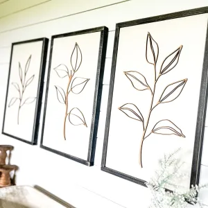 Wooden Botanical Wall Decor