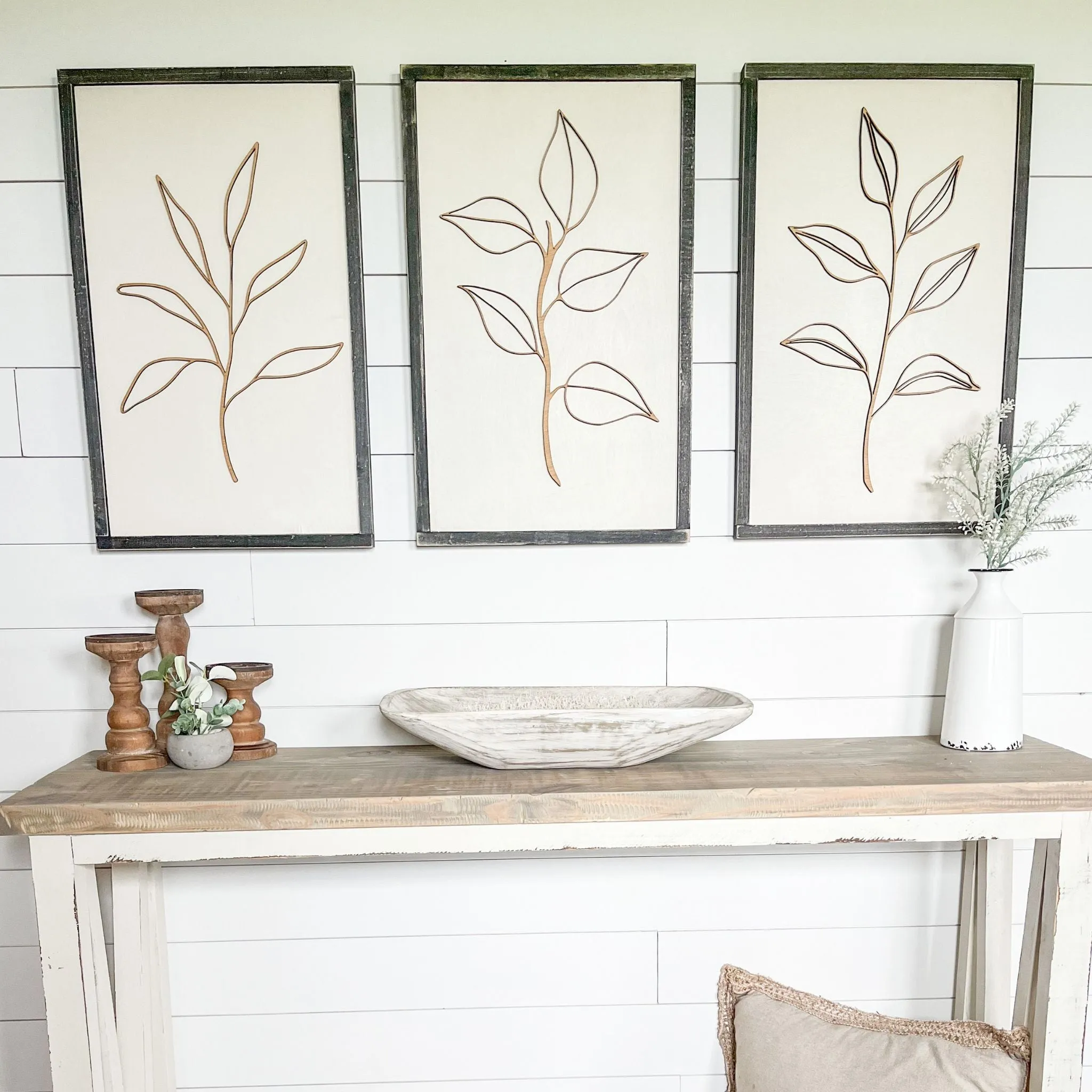 Wooden Botanical Wall Decor