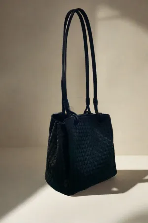 Woven Italian Leather Handbag