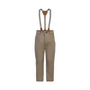 WOVEN SUSPENDER PANTS