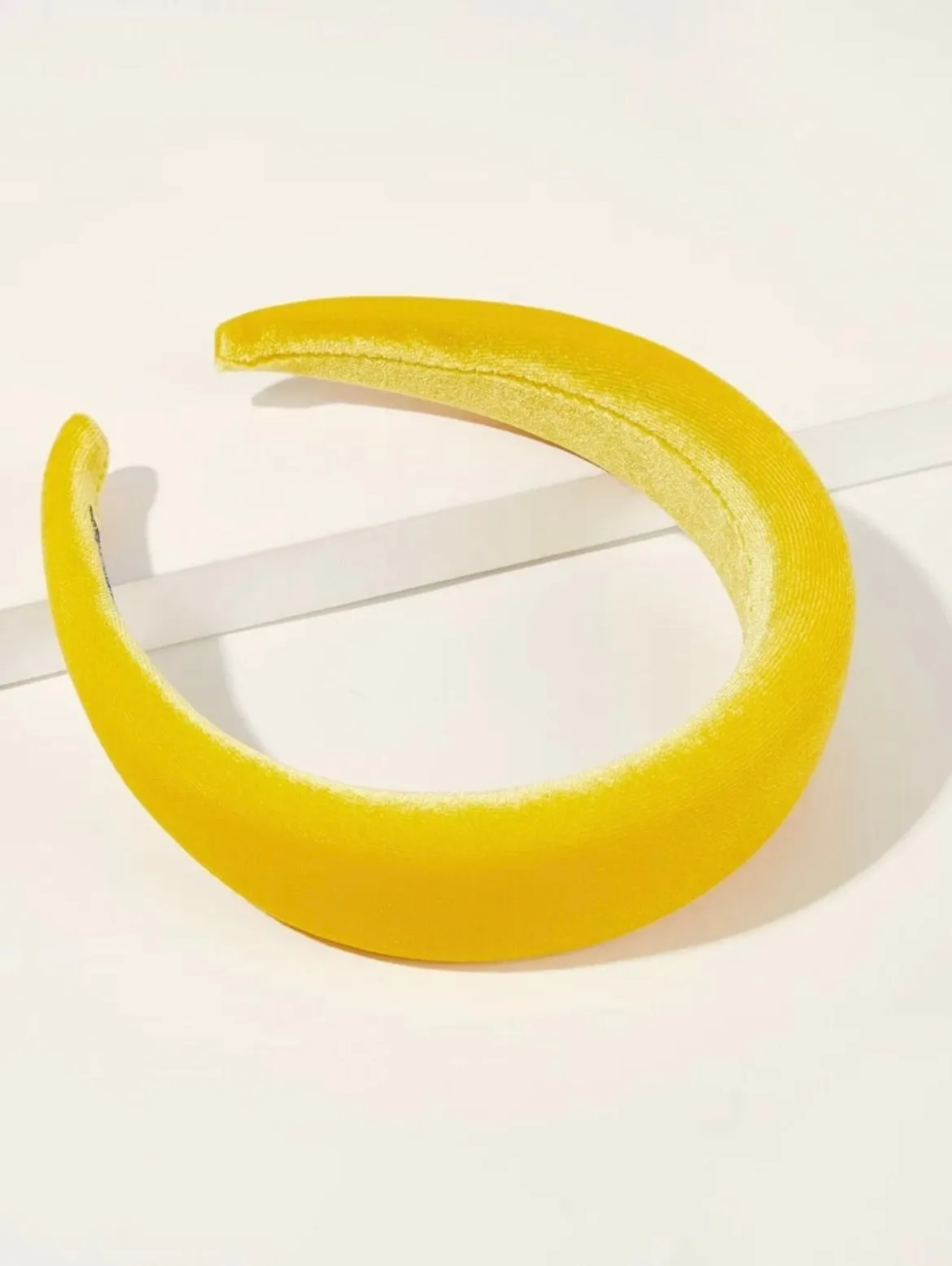 Yellow Velvet Headband