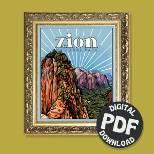 Zion National Park Digital Print
